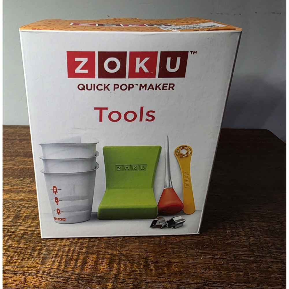 Zoku Quick Pop Maker Tools 8 Piece Set OPEN BOX Complete